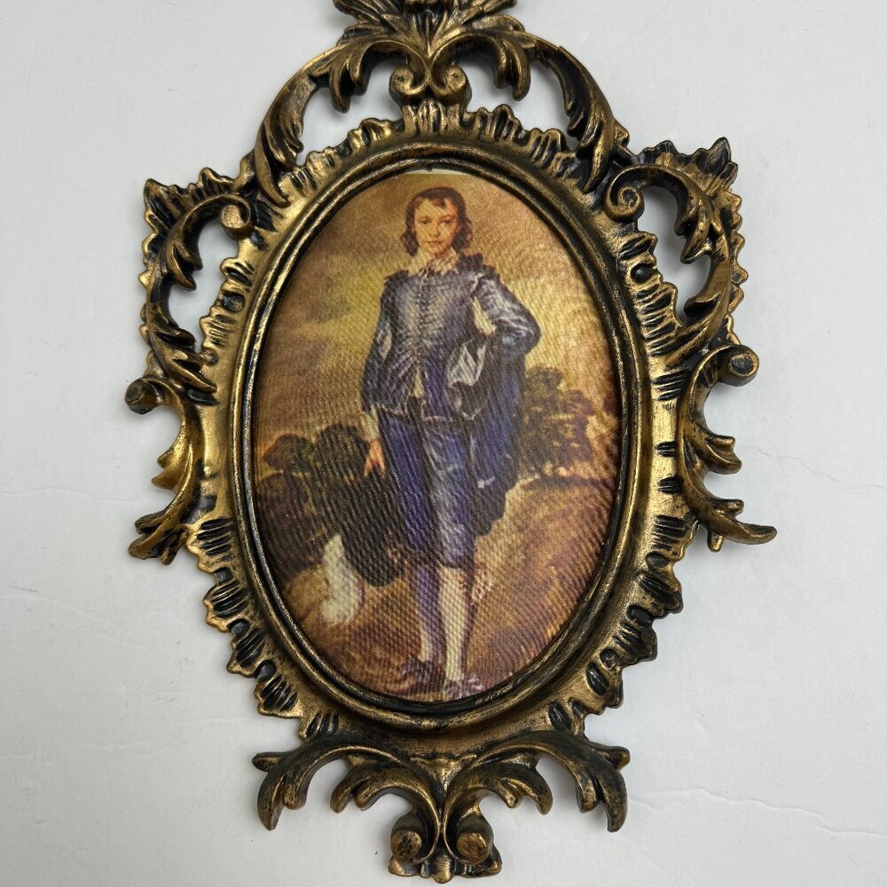 Vintage Wall Decor "Victorian era. Boy.Blue suit"
